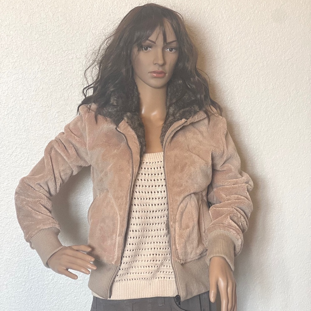 NWT Faux Fur Bomber Jacket